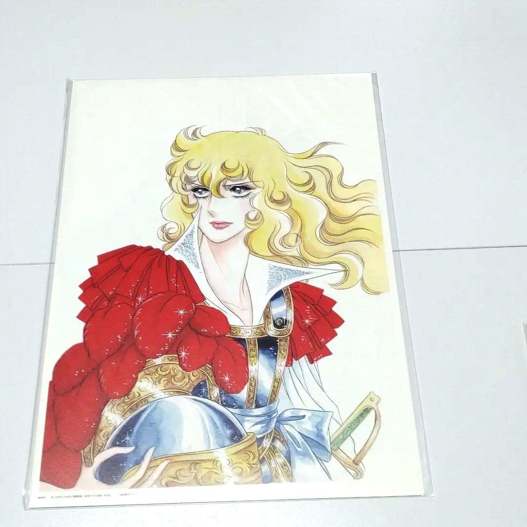 ベルサイユのばら B4 複製原画3枚組、復刻版ベルばら手帳、オスカル胸像