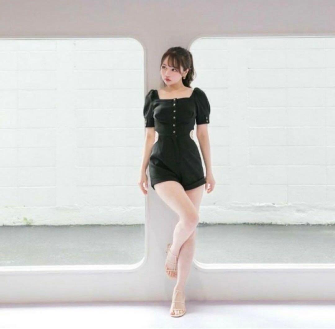 サロペット・オーバーオール・オールインワン andmary bonnie mini rompers black