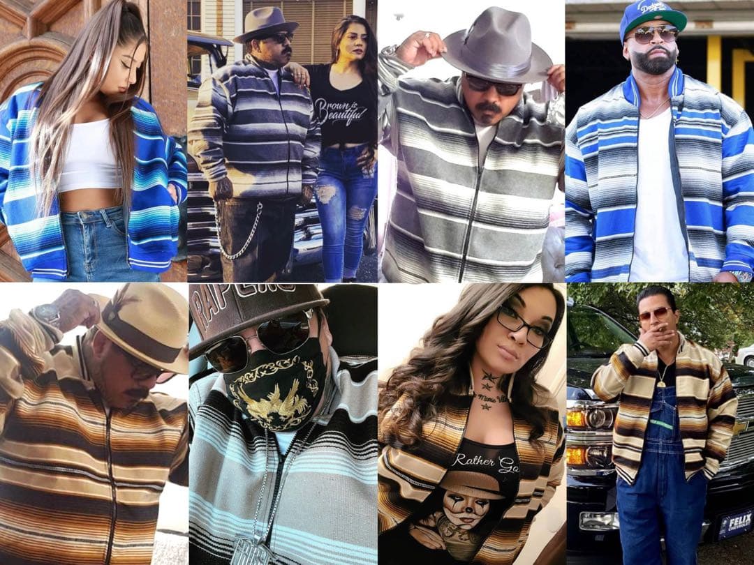 サラぺ　ジャケット　メキシコ　メキシカン　チカーノ　ローライダー　LA 西海岸