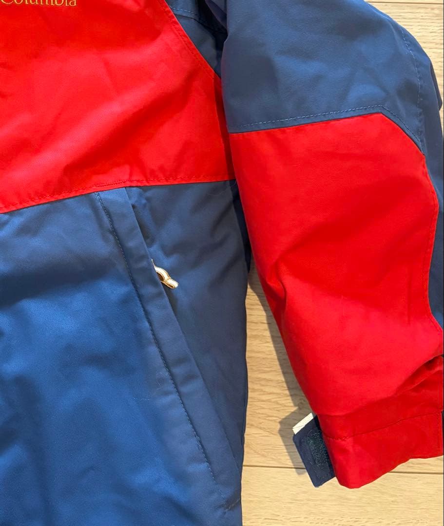 Columbia 子ども用 スキーウェア上下セット＋プロテクター、グローブ付