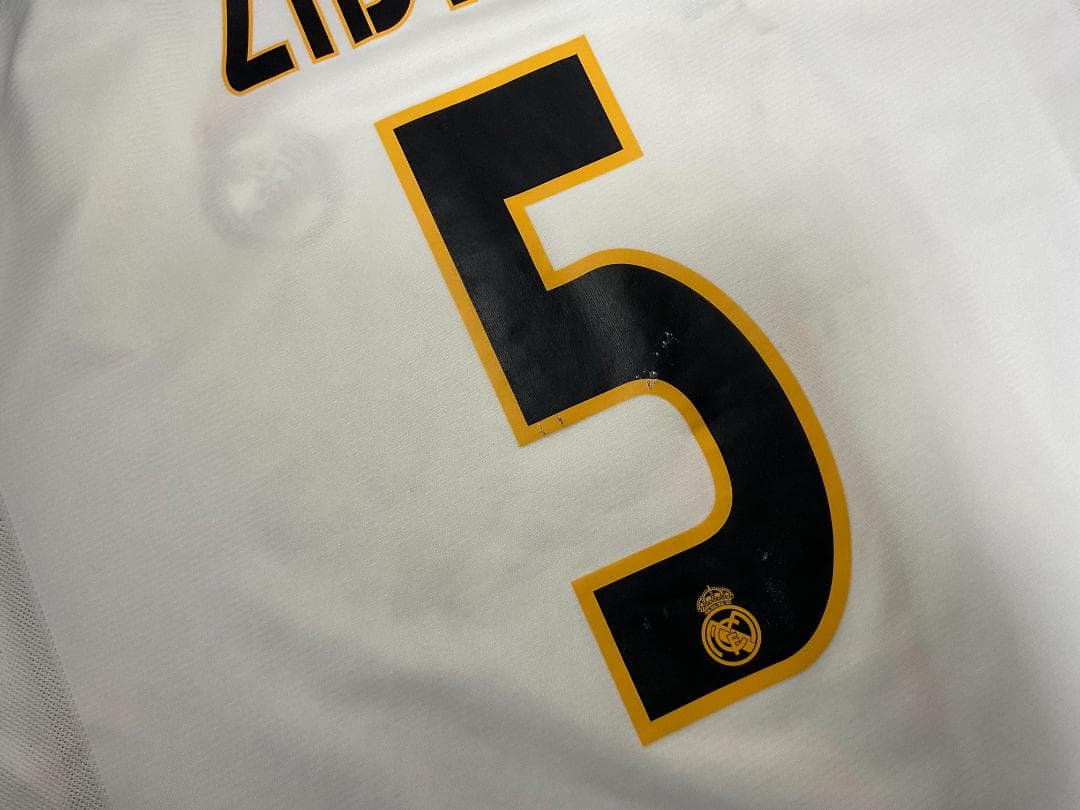 レアルマドリード ジダン ユニフォーム adidas 半袖 US「M」サイズ