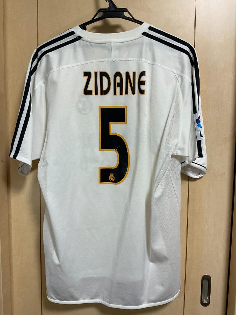 レアルマドリード ジダン ユニフォーム adidas 半袖 US「M」サイズ