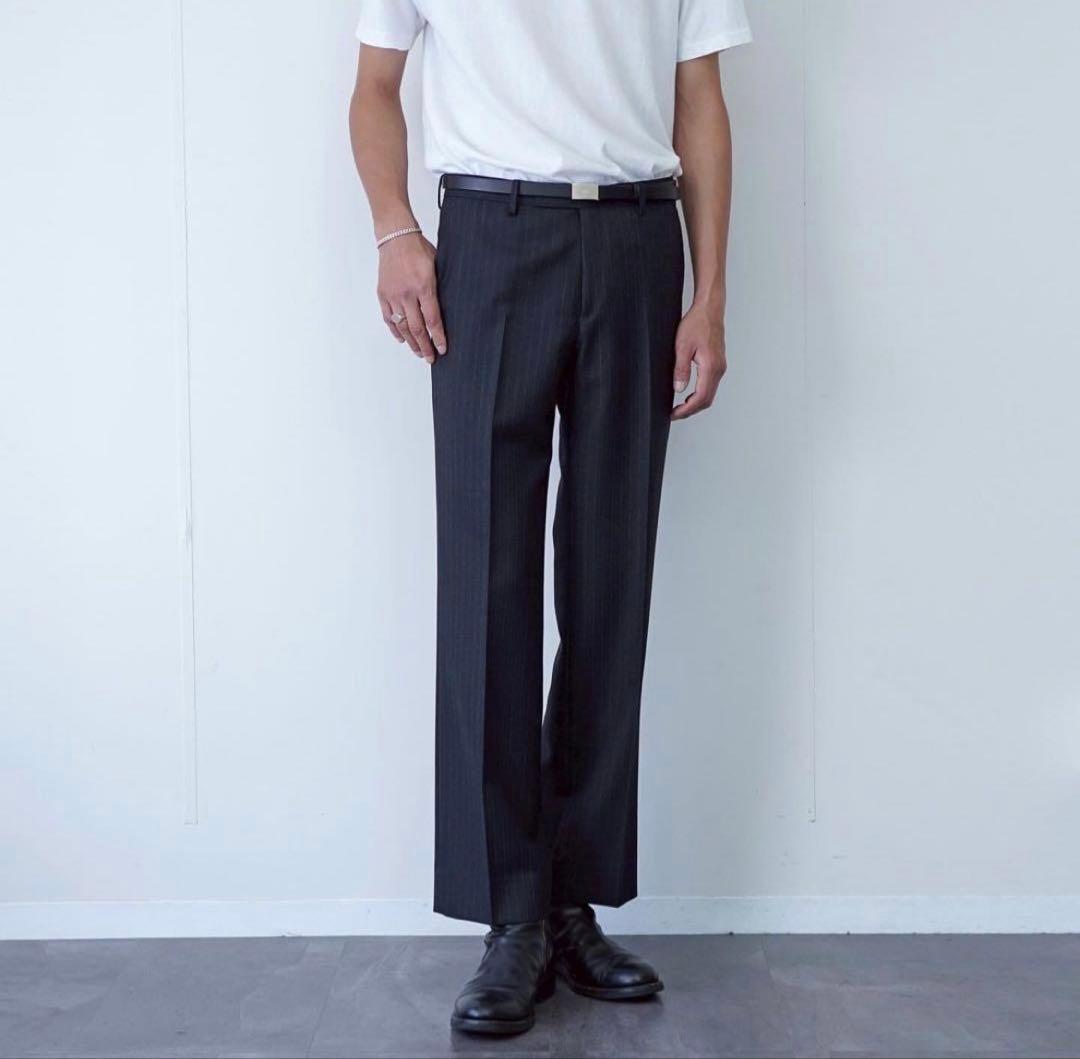 パンツ AURALEE BLUEFACED WOOL NARROW SLACKS 3