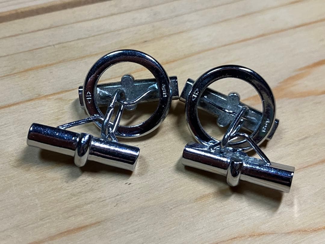HERMES エルメス シェーヌダンクル リンクス カフスボタン SV925