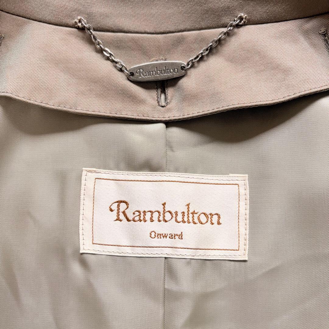 希少 オンワード ラムウールライナー トレンチコート M くるみボタン ファー