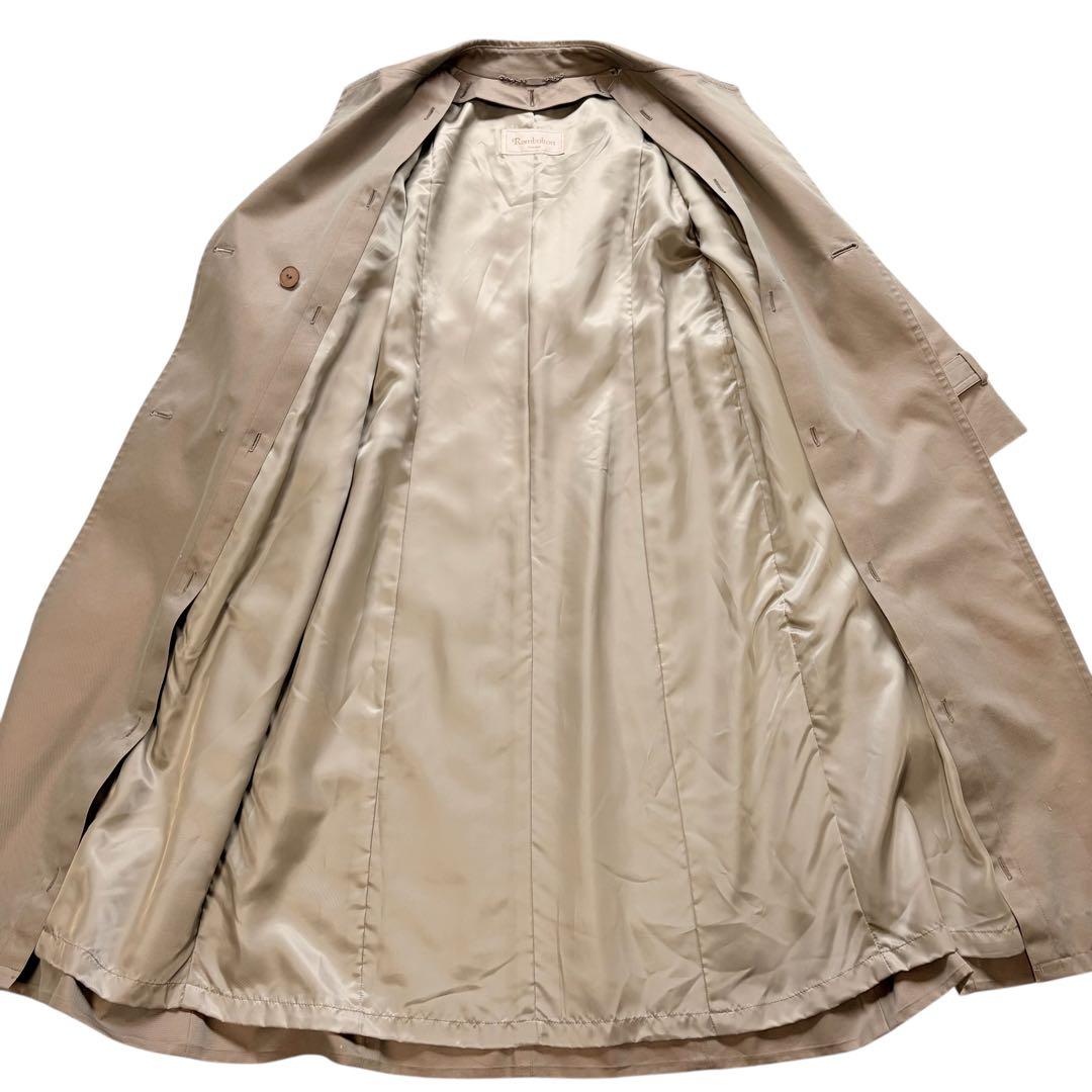 希少 オンワード ラムウールライナー トレンチコート M くるみボタン ファー