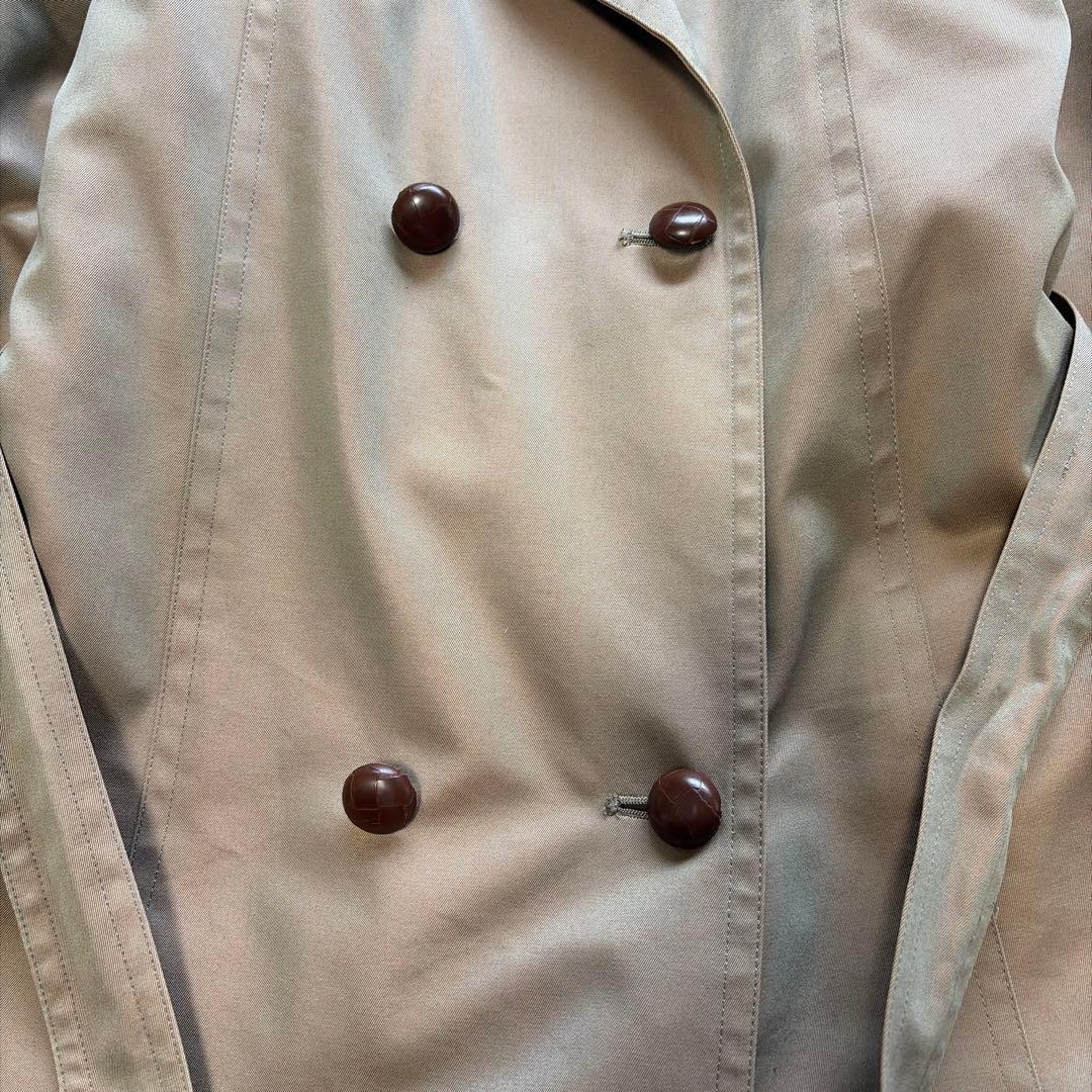 希少 オンワード ラムウールライナー トレンチコート M くるみボタン ファー