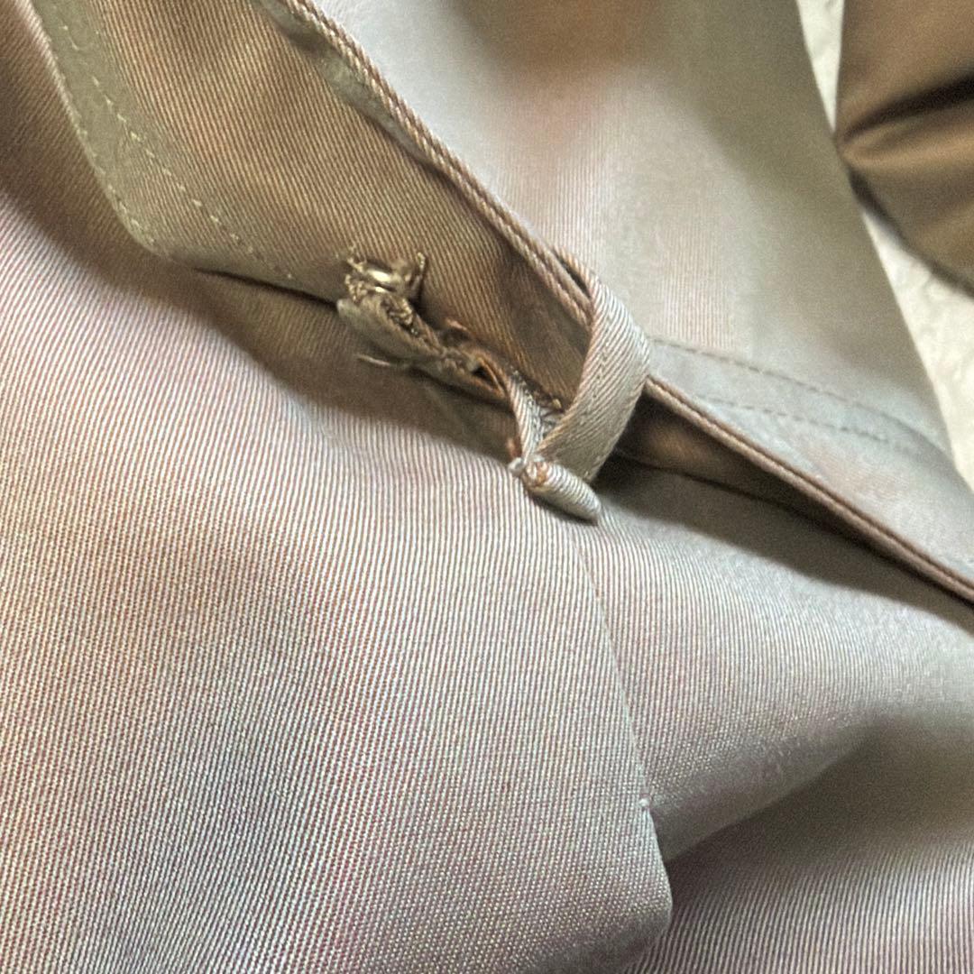 希少 オンワード ラムウールライナー トレンチコート M くるみボタン ファー