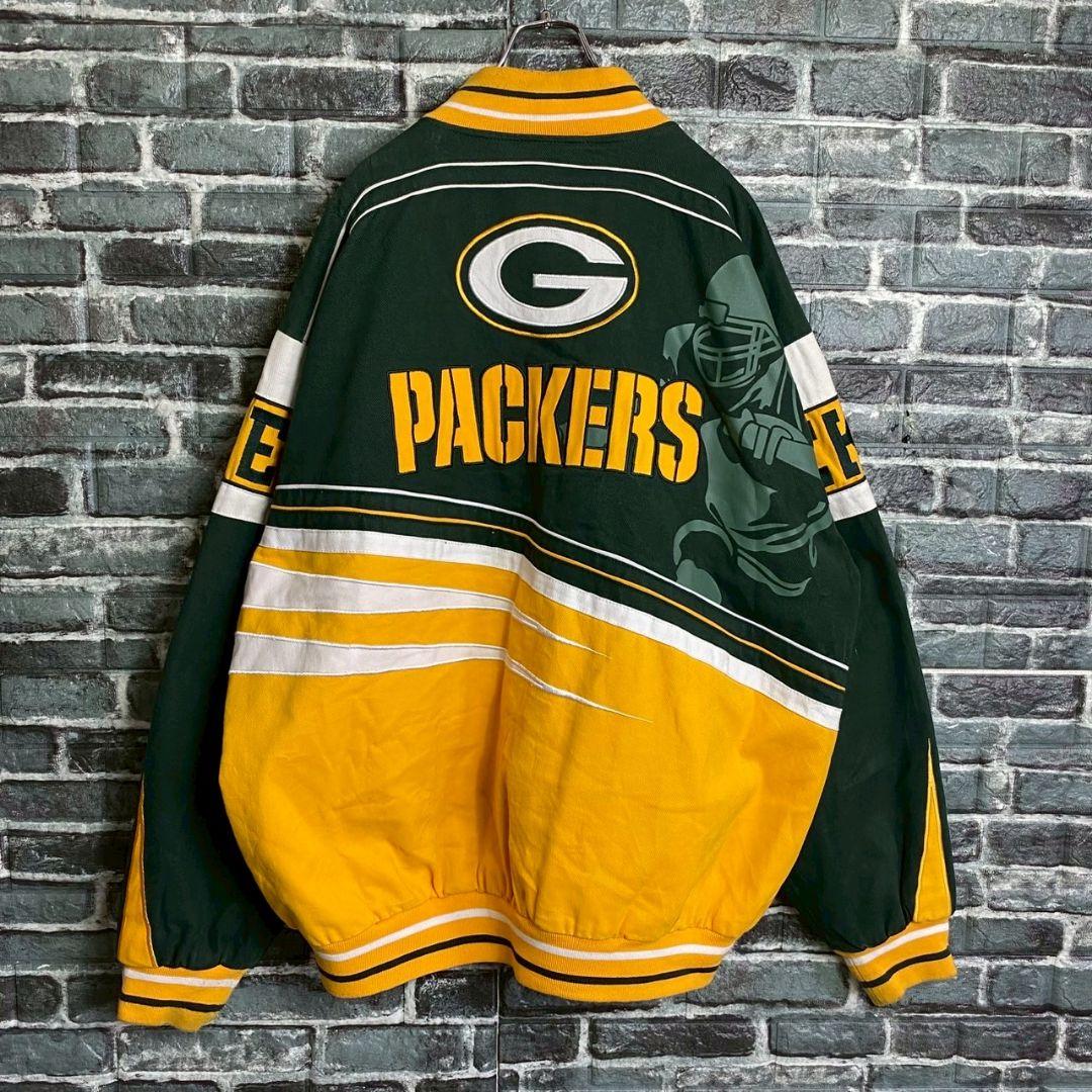 【NFL/希少】PACKERS ビッグシルエット ジャケット アウター 3XL