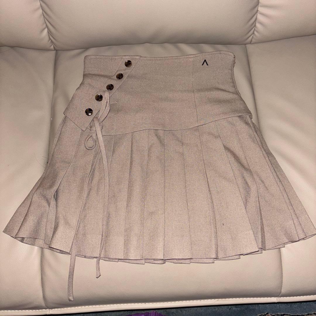 ANDMARY アンドマリー ベージュ プリーツスカート