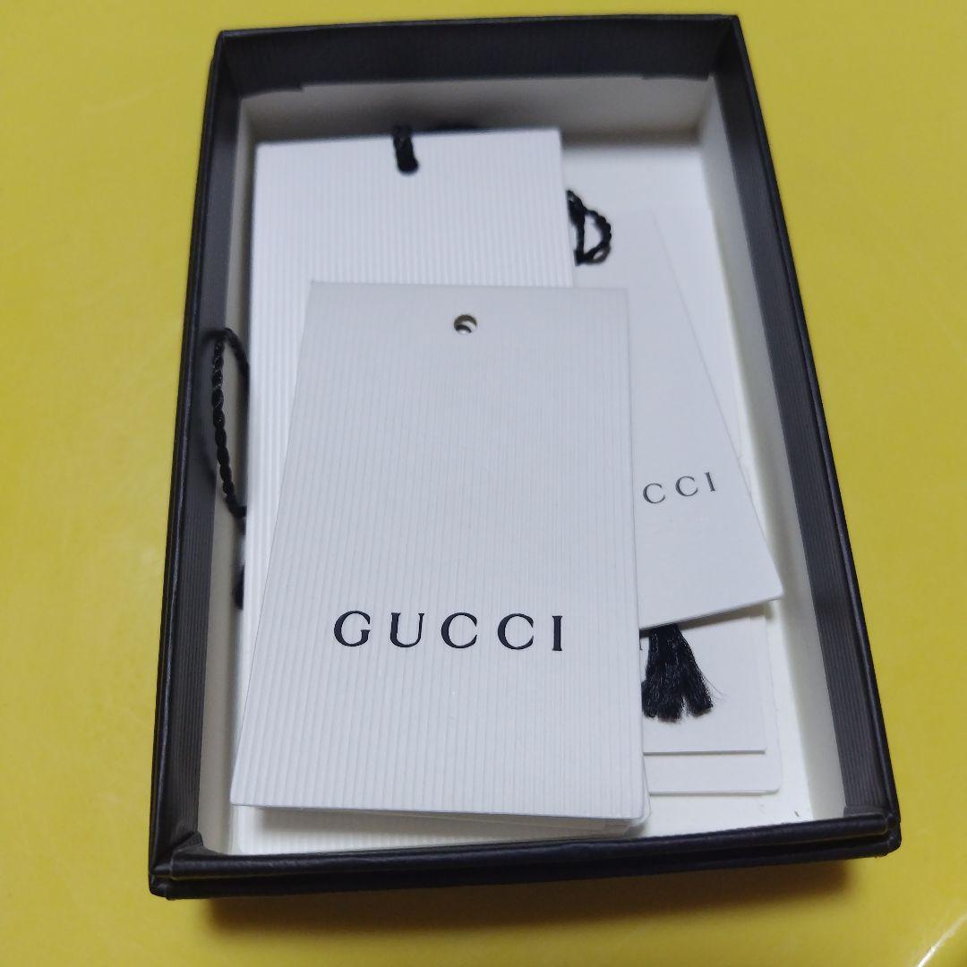 GUCCI レザー マネークリップ 蜂のモチーフ