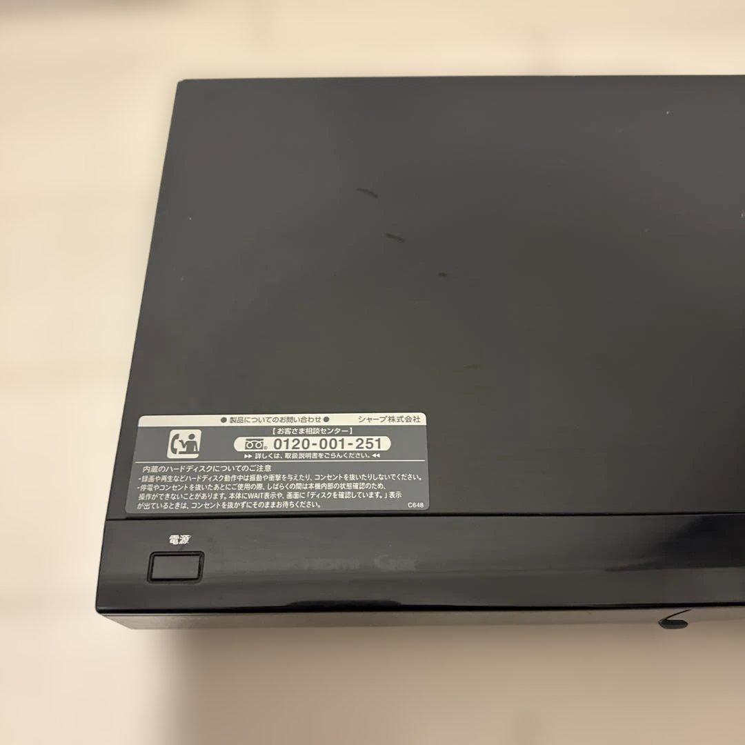 SHARP AQUOS BD-W1200 1TB ブルーレイレコーダ　動作確認済