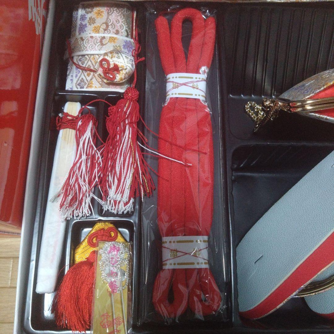 未使用★七歳★帯＆はこせこ草履バッグ