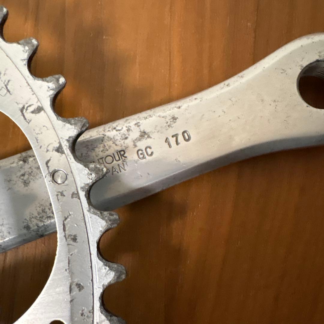 サンツァー　シュパーブプロ　クランクセット 52×38 170mm ボトル付