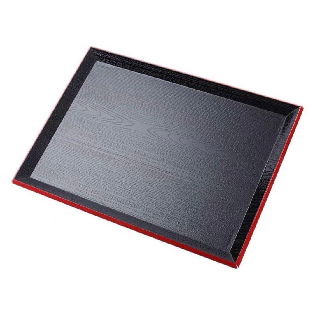 Tomomi専用　和風お盆　トレー　赤黒 10枚