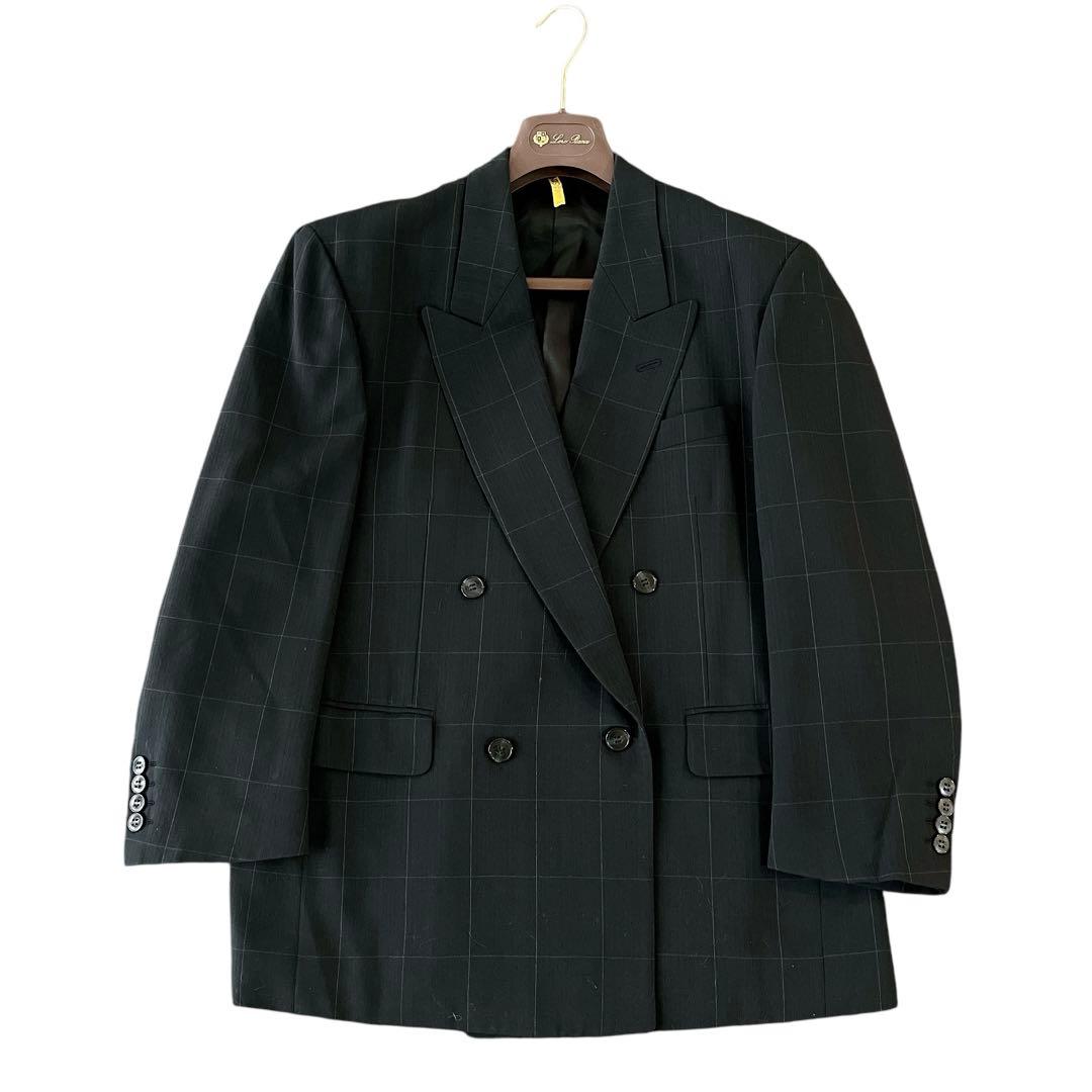 極美品☆Christian Dior☆ダブルジャケットセットアップスーツチェック