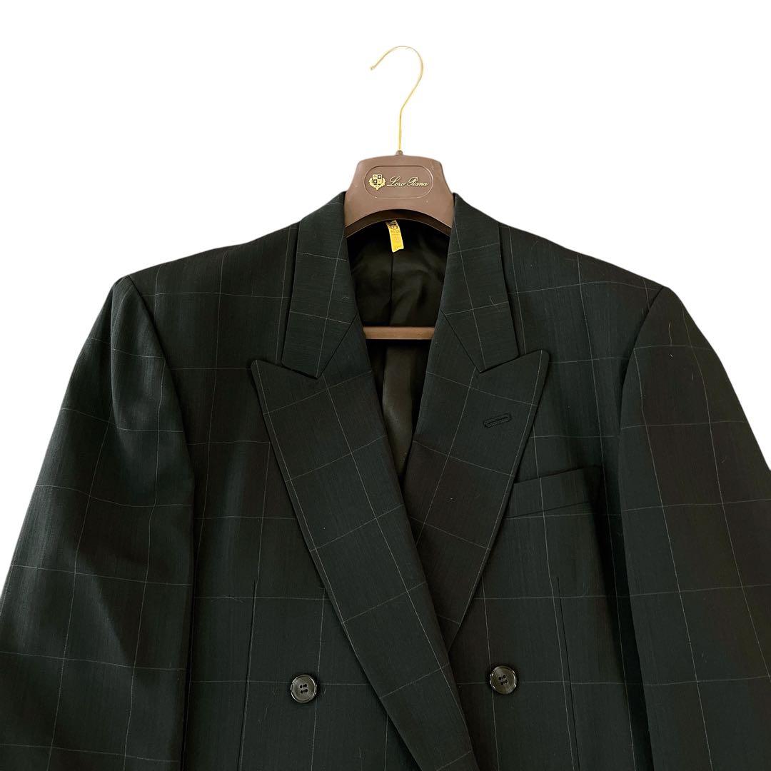 極美品☆Christian Dior☆ダブルジャケットセットアップスーツチェック