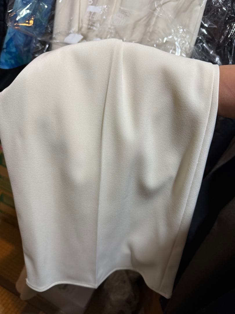 アニュアンス タックスリーブテーラードオールインワン