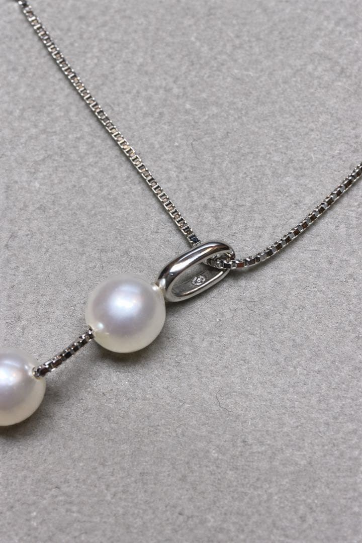 本真珠TASAKI 田崎真珠　アコヤ真珠　パールネックレス　JAL silver