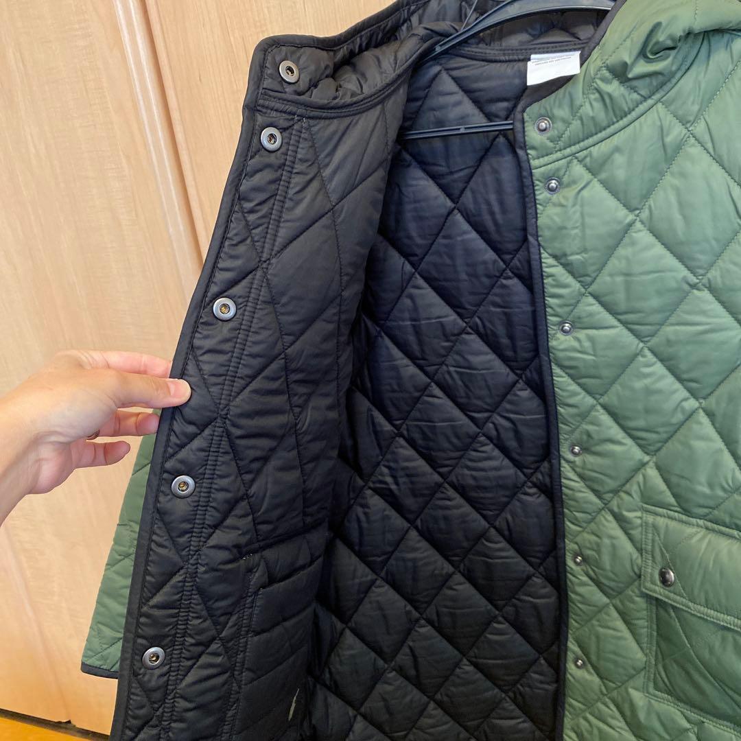 yu-popokiラルフローレン　キルティングリバーシブルロングジャケット