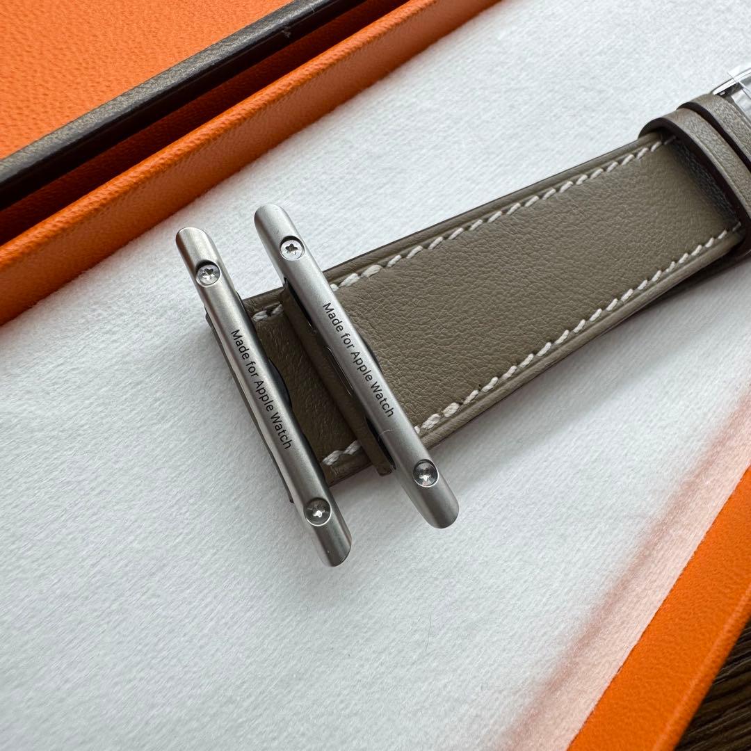 2787 未使用　Apple Watch エルメス　エトゥープ　レザーバンド