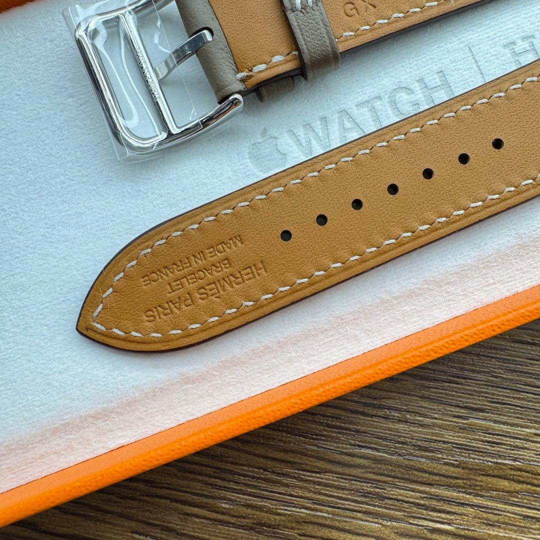 2787 未使用　Apple Watch エルメス　エトゥープ　レザーバンド