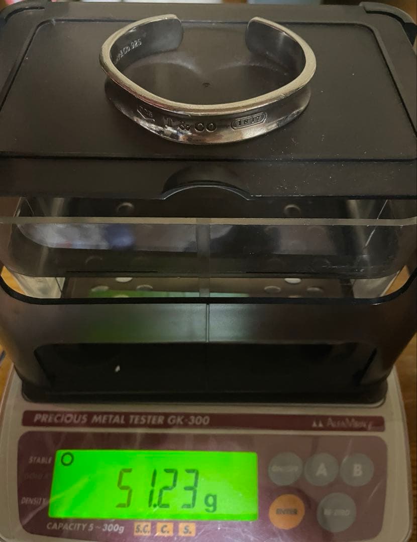 ティファニー TIFFANY&Co. 1837 刻印925シルバーバングル