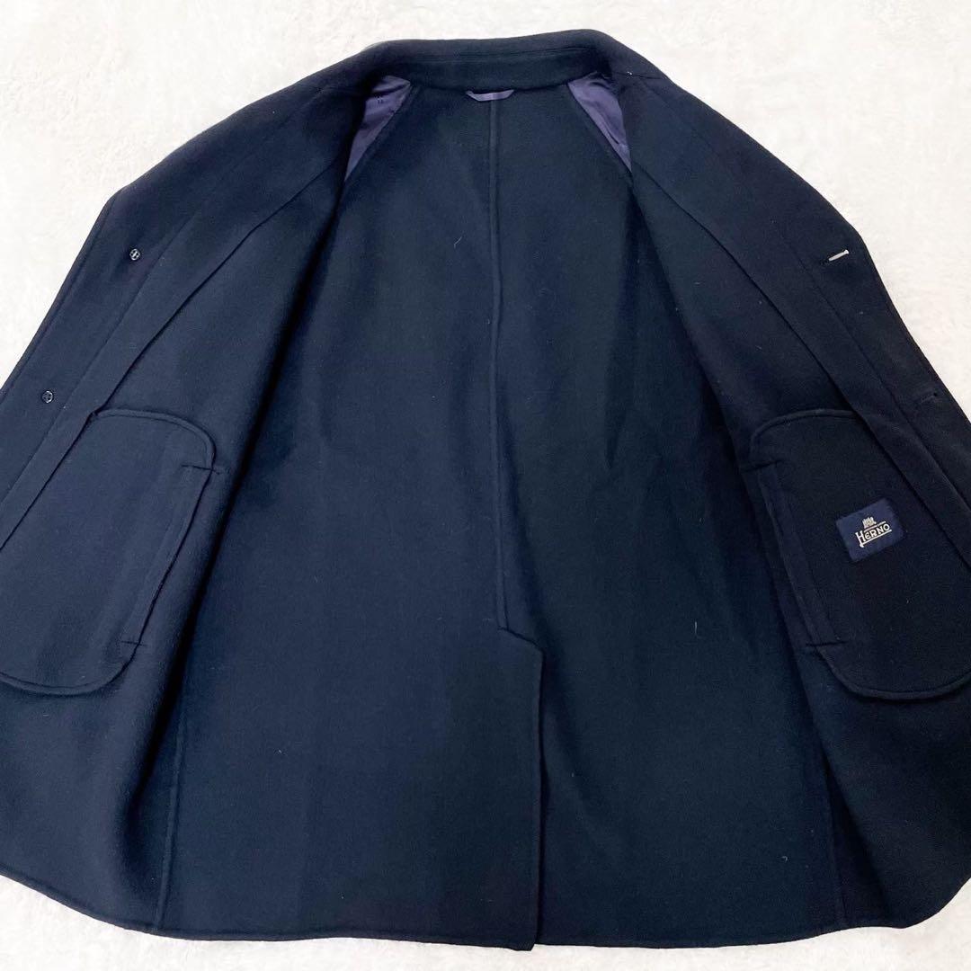 極美品 HERNO ヘルノ カシミヤ100% チェスターコート XL