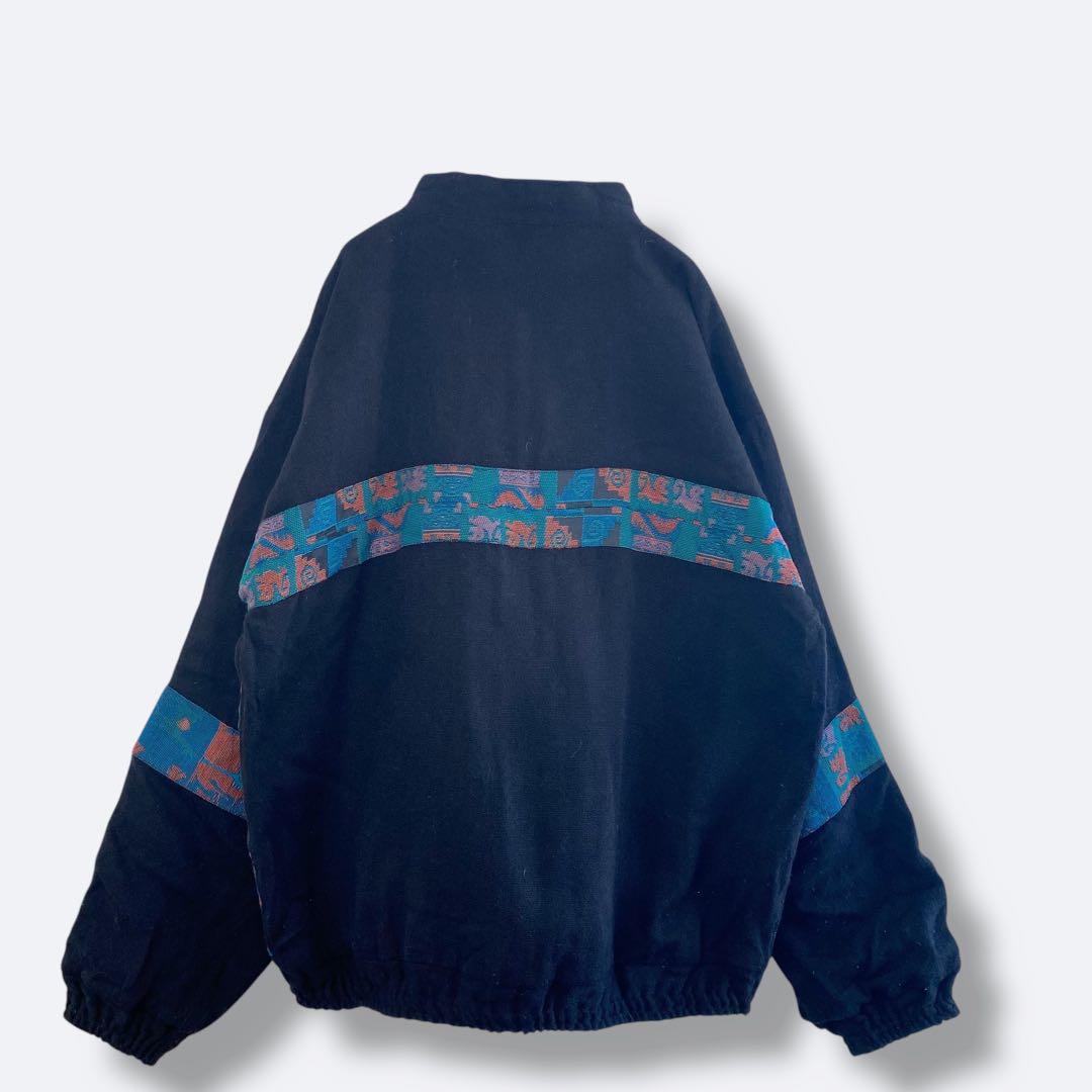 3点¥10,000 ビンテージ 古着 卸 レトロ 80's 総柄ブルゾン