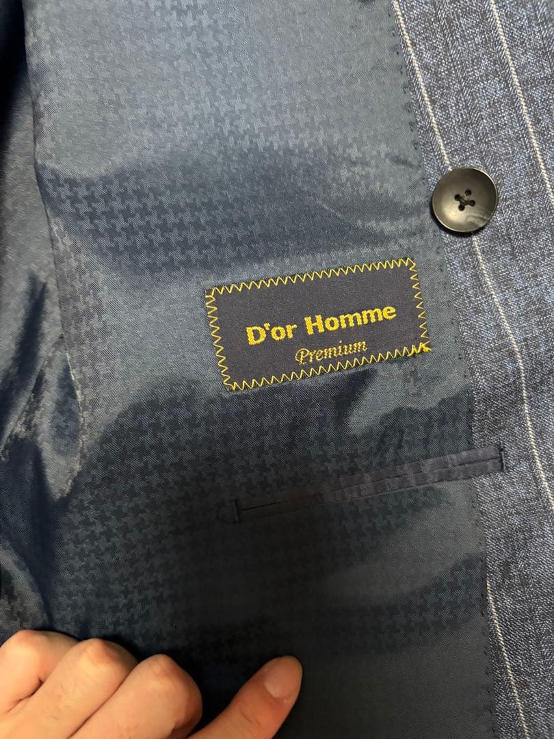 D'or Homme ドームオム　ダブルスーツ　2点セットA8 ストライプブルー