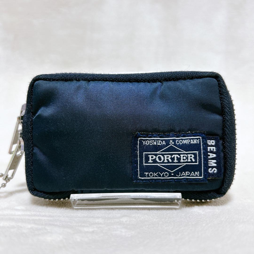 ✨美品✨PORTER BEAMS コラボ 限定 6連キーケース ネイビー 希少