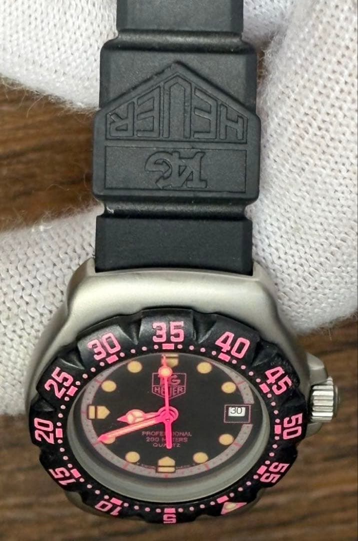 美品 TAG HEUER 377.508 タグホイヤー ピンクプロフェッショナル