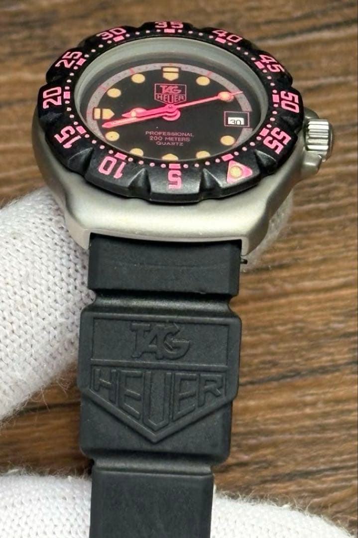 美品 TAG HEUER 377.508 タグホイヤー ピンクプロフェッショナル