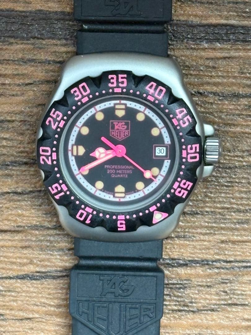 美品 TAG HEUER 377.508 タグホイヤー ピンクプロフェッショナル