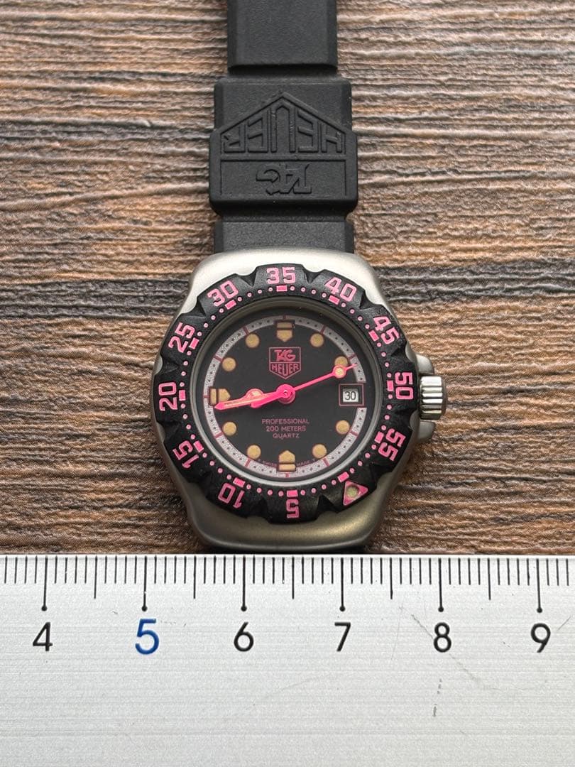 美品 TAG HEUER 377.508 タグホイヤー ピンクプロフェッショナル