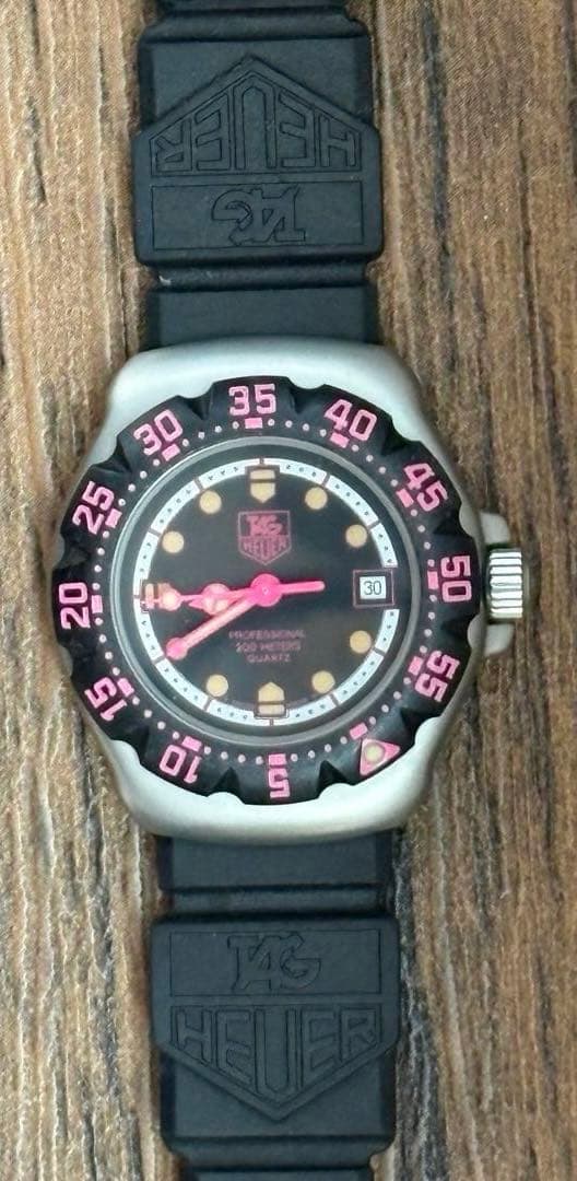 美品 TAG HEUER 377.508 タグホイヤー ピンクプロフェッショナル