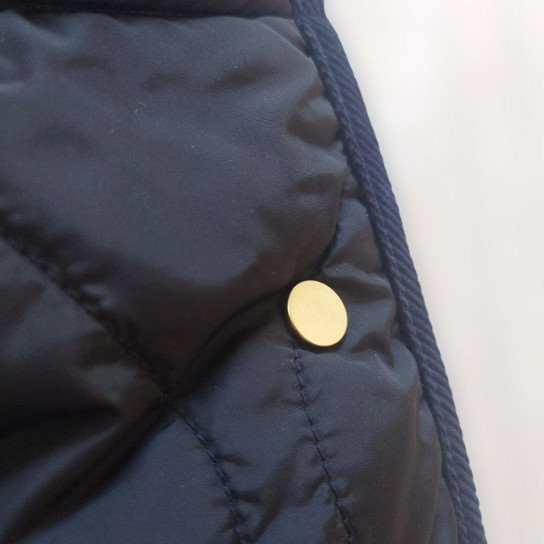 未使用☆23区 大きいサイズ【撥水加工】中綿 パディング ジレ ブラック 46