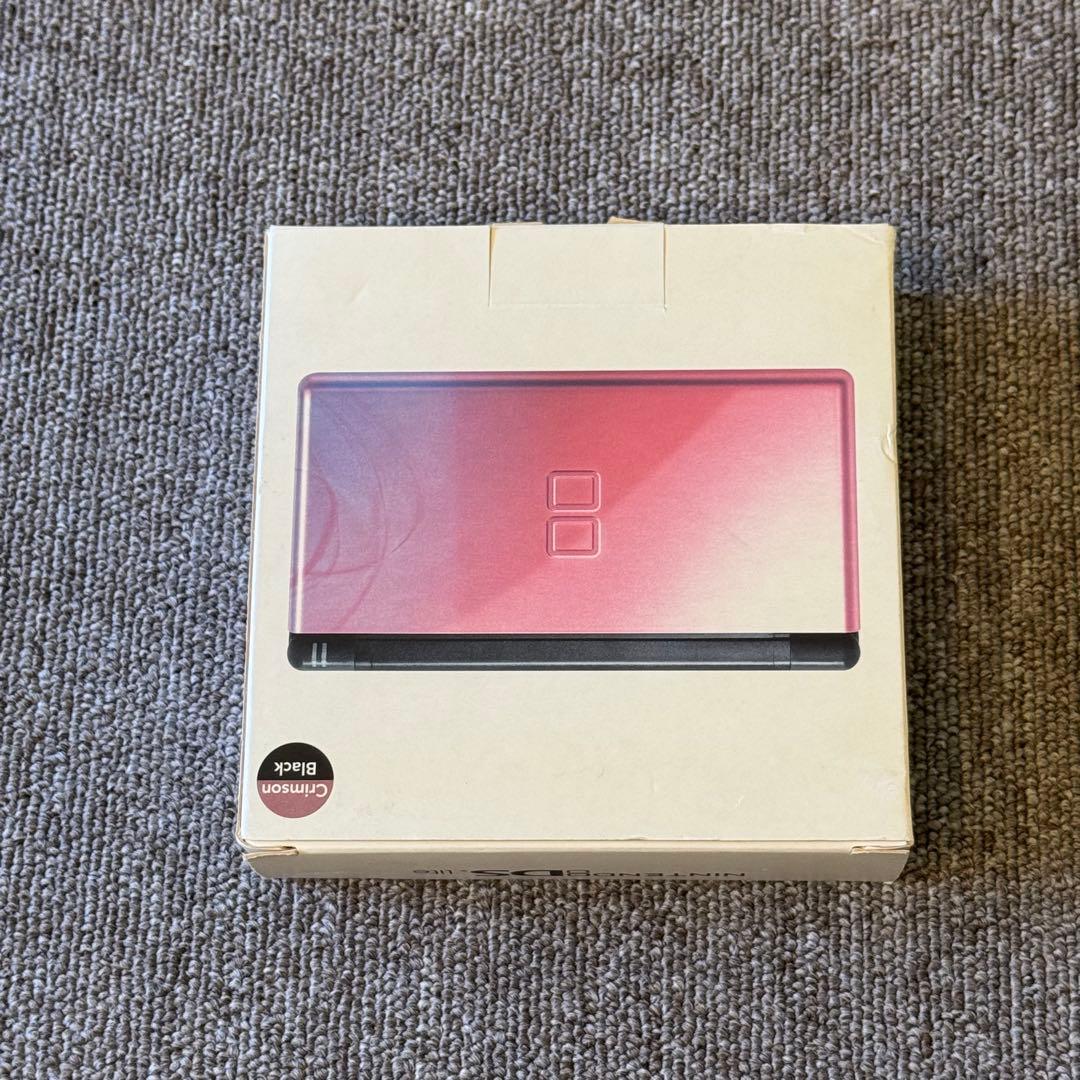 【未使用】ニンテンドーDS LITE クリムゾン・レッド 箱付き ①