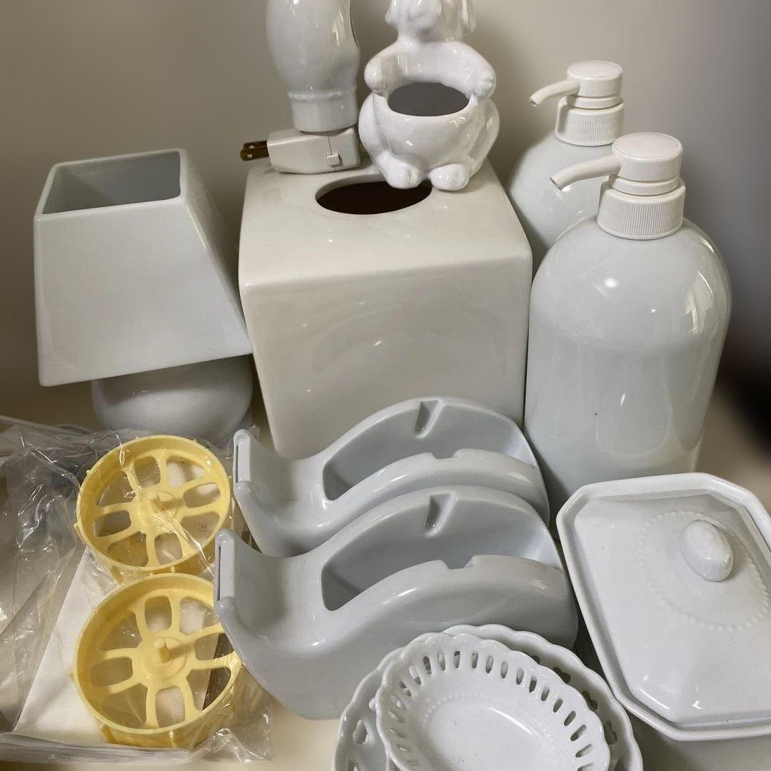 ポーセラーツ　白磁インテリアセット④