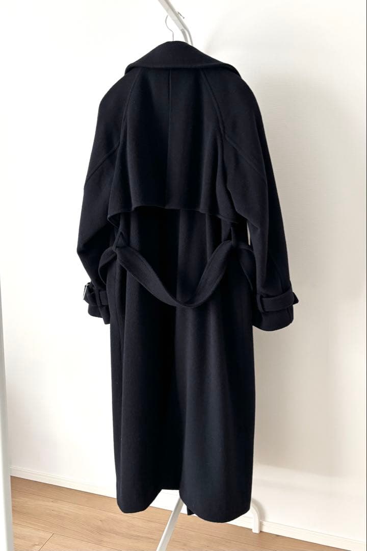 【お直し済み】2023aw アニュアンス ウールトレンチコート ネイビー S