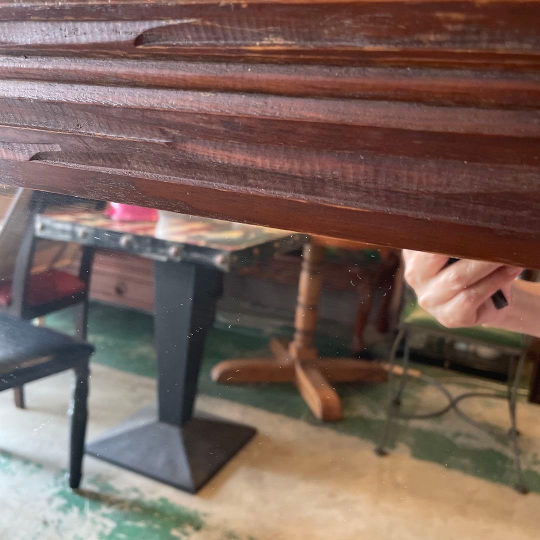 お値下げ‼︎ アメリカ製・ヴィンテージ・オークミラー・ 大型　1980年代