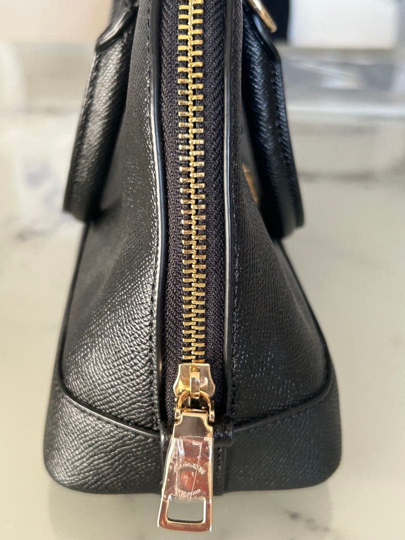 COACH ミニ シエラ サッチェル クロスグレイン レザー