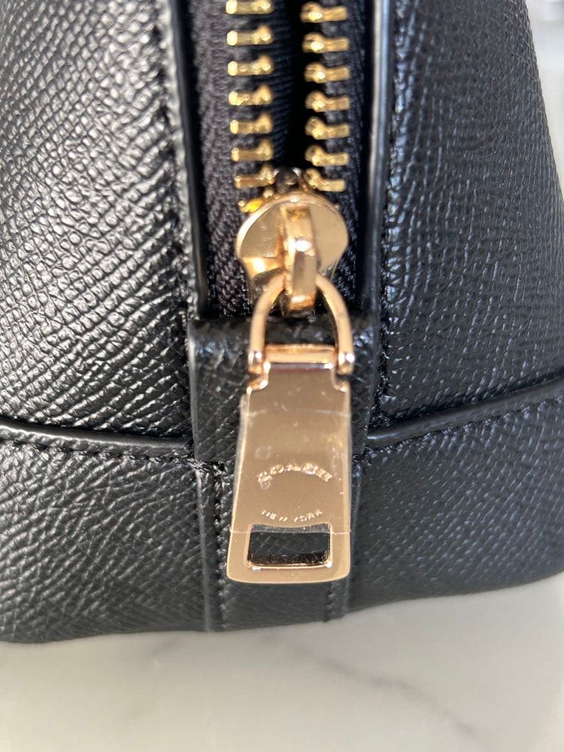 COACH ミニ シエラ サッチェル クロスグレイン レザー