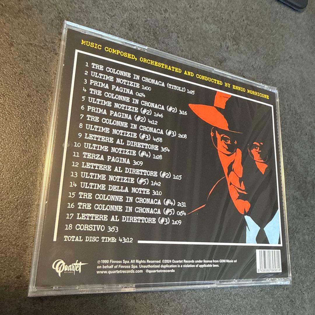 廃盤　サントラCD「TRE COLONNE IN CRONACA」500枚限定