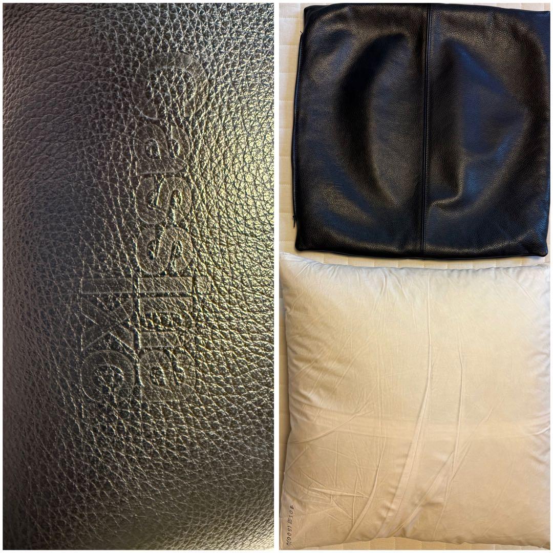 ホ*ク様 カッシーナ　レザークッション　ブラック