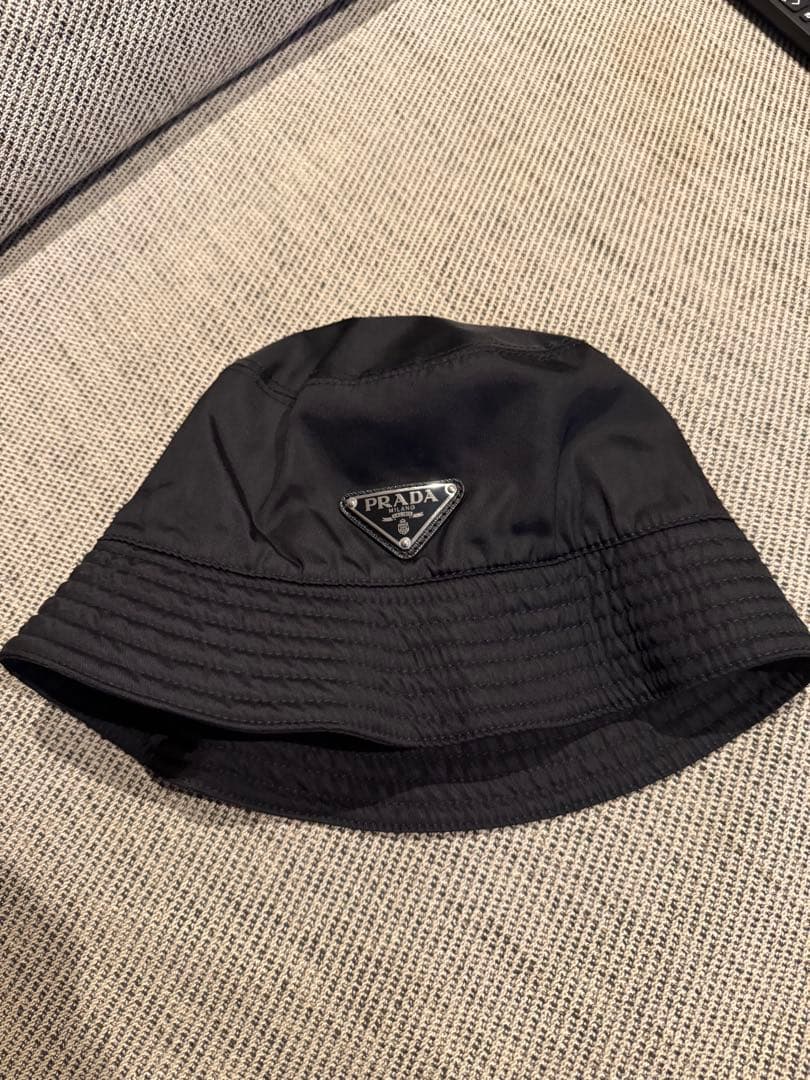 【美品】PRADA バケットハット ナイロン 黒