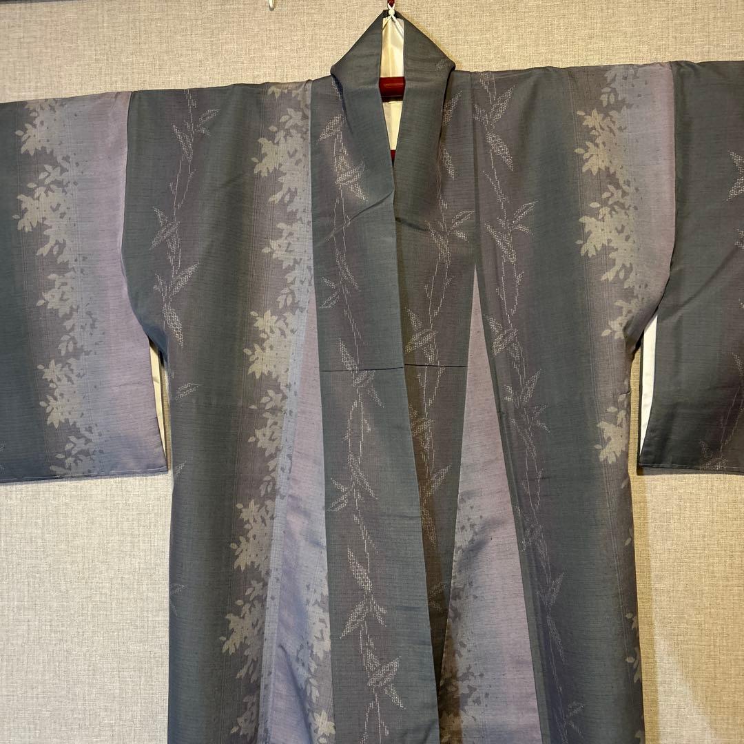 結城紬　小紋　トールサイズ　しつけ付き　やまとお誂え