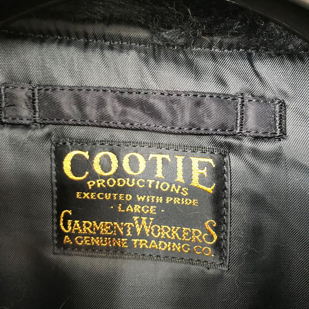 COOTIE N-3B L ブラック ラクーンファー