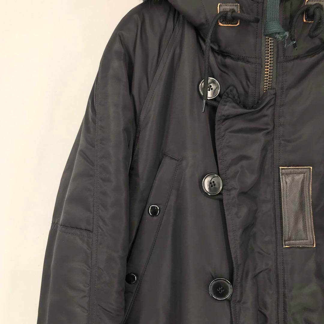 COOTIE N-3B L ブラック ラクーンファー