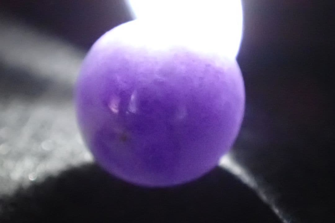 最高級　糸魚川翡翠　丸玉　姫川　紫　ラベンダー　送料無料